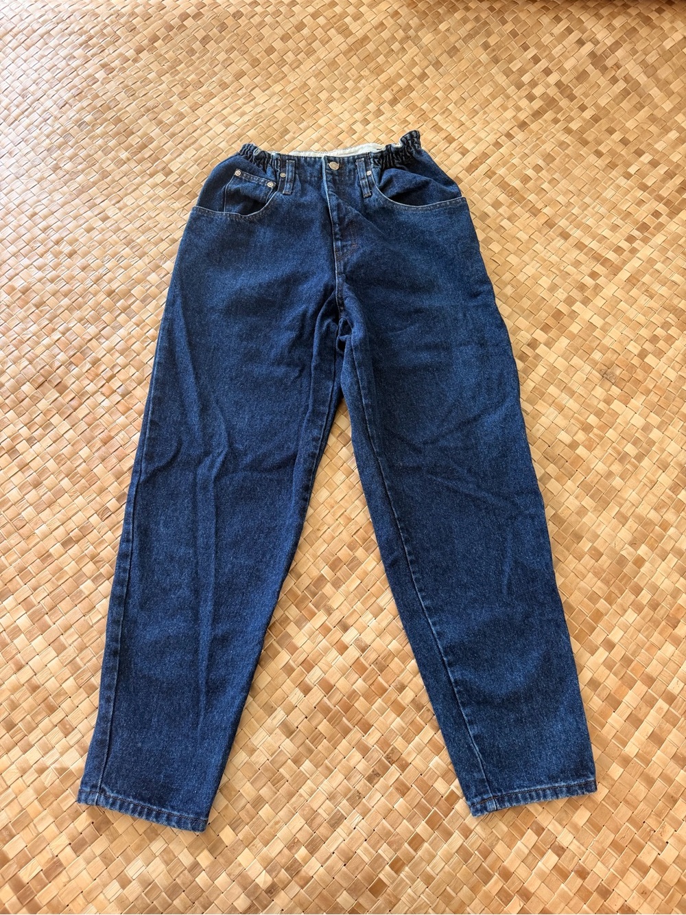 Vintage 90s Calvin Klein High Waisted Sport Jeans – Size 12 – Made in USA